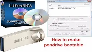 Use UltraISO Software To Create Bootable USB Flash Drive  2018