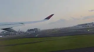 Taking off from Tokyo Airport