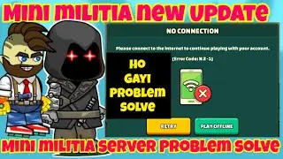 Mini militia Server Error Problem Solve || mini militia new update || WARRIOR FIREFLY