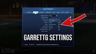 GARRETTG Rocket League Settings