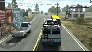 White Colour Bus Driving Missing Simulator Android Game Play on Road Drive 
