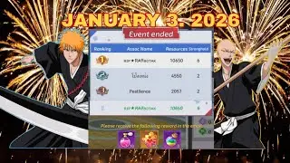 ASSOCIATION WAR - JANUARY 3. 2026 on BLEACH MOBILE 3D #mobilegame #bleachmobile3d
