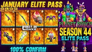 OB 31 - Planet Rough, Elite Pass January 2022 review | EP Season 44 review | Free Fire Leaks