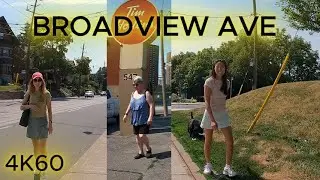 BROADVIEW AVE -  TORONTO, Canada - SUMMER 2025  - Go-pro 4k60
