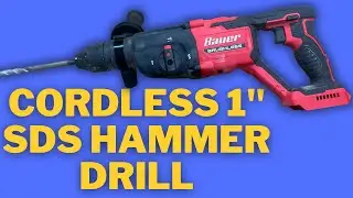 Обзор бесщеточного перфоратора Harbor Freight Bauer 20 В с 1-дюймовым диском SDS &mdash; сверление отве...