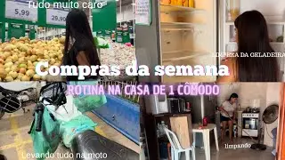 VOLTEI Compras da semana limpeza| ESTOU MUITO DESANIMADA 😢