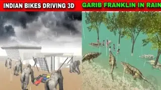 Garib Franklin in rain || funny video || Indian bike driving 3D 