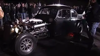 Turbo LS VW Bug RAT ROD! No Prep Drag Racing