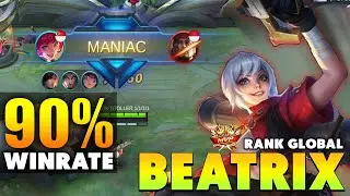 MANAIC !! BEATRIX BEST BUILD 2021 ~BEATRIX TOP GLOBAL GAMEPLAY ~ BEATRIX MOBILE LEGENDS