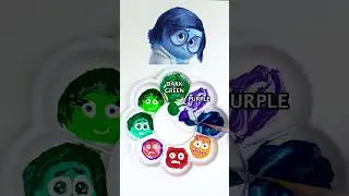 Guess The Final Color 🎨 Inside Out 2 Mixing Colors #satisfying #paint #mixing #ASMR #art