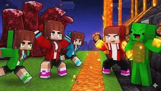 Girls ice VS Boys fire Minecraft animation 