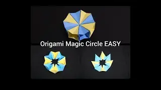 origami magic circle - how to make easy origami magic circle fireworks | diy christmas  decoration