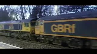 66734, 69003, 66751 & 66671 pass through Warwick 