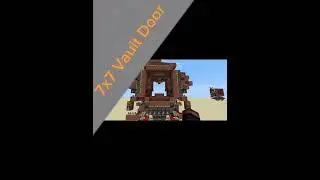 7x7 Vault Door, (Double Sided) Minecraft Bedrock Edition Redstone