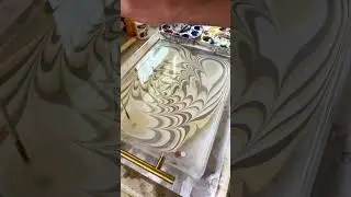 Golden spiral suminagashi pattern: art of paper marbling #suminagashi #diycrafts #art #patternart