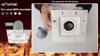 Modern aluminum alloy rotatable anti glare MR16 GU10 square trimless fire-rated downlights fixtures