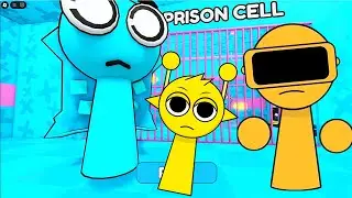 Aqua Sprunki&rsquo;s Prison Vs Gold GARNOLD & Simon Sprunki Full Gameplay #roblox