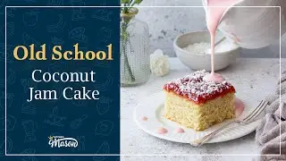 Easy Coconut Jam Cake Recipe UK