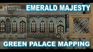 Emerald Majesty LED Mapping VJ Loop | Green Palace Content | Mapping Mantra
