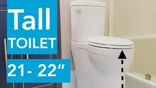 Tall Toilet 21 - 22 inch extra height bowl. Model: TOWER by Convenient Height brand