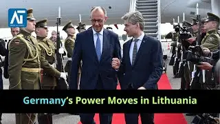 Germany's Merz & Pistorius in Lithuania | Europe Politics | AT World News LIVE