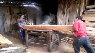 Proceso de corte en sierra circular (Carpinteria)