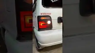 Suzuki Mehran Tail Light Modification with Mat Black Wrap #wrap #taillights #lightmodified #shorts