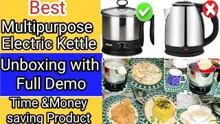 Best Multipurpose Electric Kettle/Electric Kettle uses/Unboxing & Review With Full Demo/agaro