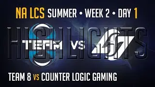 Team 8 vs CLG HIGHLIGHTS | Week 2 NA LCS Summer Split 2015 S5 | T8 vs CLG W2