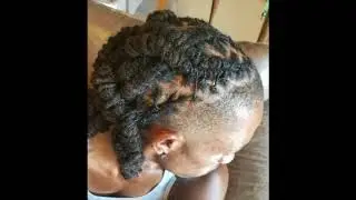 Fishtail braids on loc #shortdreads #longdreads #fishtailbraidsondreads  #batonrouge #Neworleans