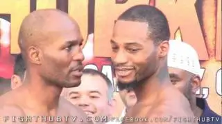 BERNARD HOPKINS VS CHAD DAWSON - FULL WEIGH IN & FACE OFF VIDEO