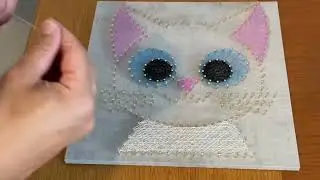 Cat String Pin Art DIY