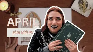 PLAN WITH ME | April 2025 Bullet Journal Gothic Setup