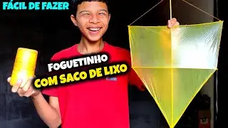 Como Fazer Pipa Foguete com Saco de Lixo – Passo a Passo Simples e Barato!