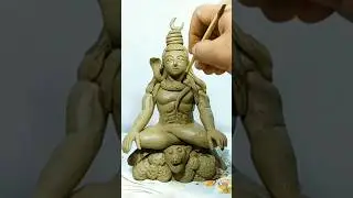 Mahadev || Small Mahadev Idol making ❤️❤️🙏 #shorts