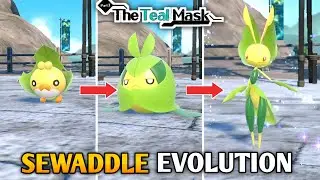 How To Evolve Sewaddle Into Swadloon & Leavanny In Pokemon Scarlet & Violet DLC : The Teal Mask