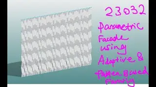 23032 - Revit Adaptive and Pattern Based Family Exercise