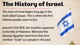 The Story of Israel Explained Simply || Learn English Through History Level 3 📚🎧