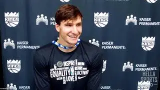 Sacramento Kings guard Bogdan Bogdanovic on new passion for golf, his NBA social justice message