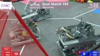 VEX Worlds 2016 - VRC Middle School - Opportunity - Qual 193 (9812C 8982C) 228 vs 171 (2533A 400A)