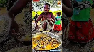 Authentic African Food Culture in Action #shorts #africanfood #africawildlife #villagelife #wildlife