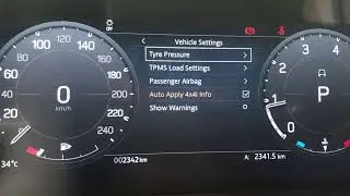 DEFENDER TYRE PRESSURE AND LOAD SETTINGS