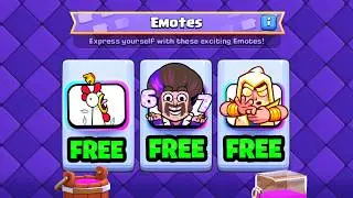 Как получить 10 бесплатных эмоций в Clash Royale!
