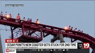 Siren’s Curse, new ride at Cedar Point, gets stuck again