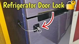 Refrigerator Door Lock 🔐 ⚡Child Safety Door Lock ⚡Door Lock For Child Safety #childsafetylock
