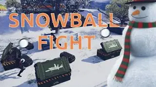 100 Players SNOWBALL Fight at AERIAL platform  In CODM Battleroyale | Season 1