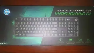 Распаковка/обзор игровой клавиатуры HP Pavilion 500