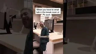 Small talk at work 🤍✨ #shorts #memes #funny