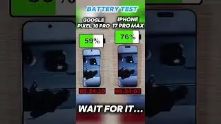 ⚡️GOOGLE PIXEL 10 PRO VS IPHONE 17 PRO MAX BATTERY TEST!!🔥