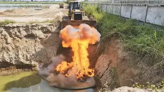 Amazingly Great Project Land Filling Up by SHANTUI Dozer vs Dongfeng Truck Delivery